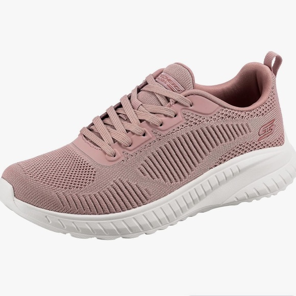 Skechers Shoes - SKECHERS BOBS SQUAD CHAOS WOMENS SNEAKERS MAUVE HUGS FOOT ABSORBS IMPACT SIZE 9
